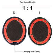 1 Pair Soft Sponge Earmuff Headphone Jacket for Beats Solo 2.0, Wired Version(Blue)