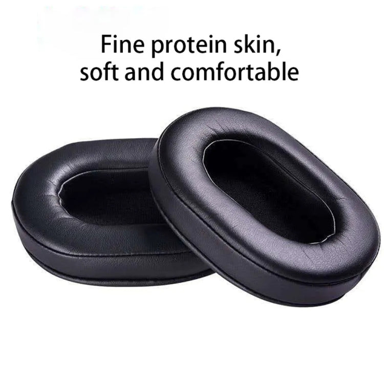 1 Pair Soft Sponge Earmuff Headphone Jacket for Audio-technica ATH-MSR7 / M50X / M20 / M40 / M40X(Black)