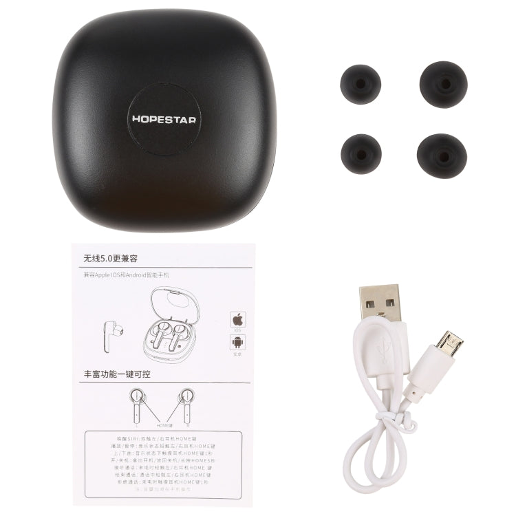 HOPESTAR S11 Bluetooth 5.0 True Wireless Bluetooth Earphone (Black)