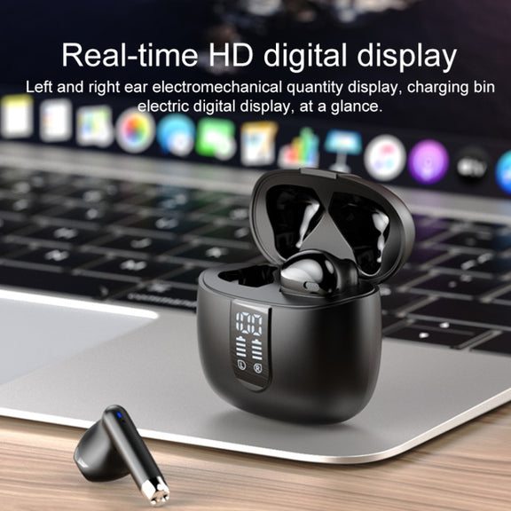 Yesido TWS22 Bluetooth 5.3 LED Digital Display TWS Wireless Bluetooth Earphone (Black)