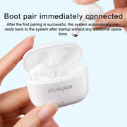 Lenovo LP40 Pro TWS Wireless Bluetooth 5.1 Noise Reduction Earphone (White)