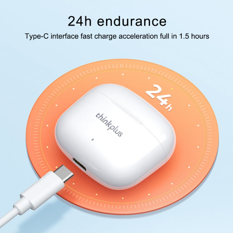 Lenovo LP40 Pro TWS Wireless Bluetooth 5.1 Noise Reduction Earphone (White)