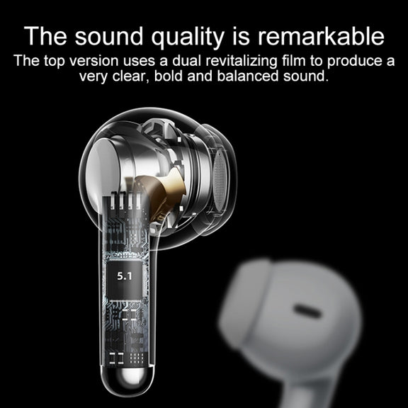 Lenovo LP40 Pro TWS Wireless Bluetooth 5.1 Noise Reduction Earphone (White)
