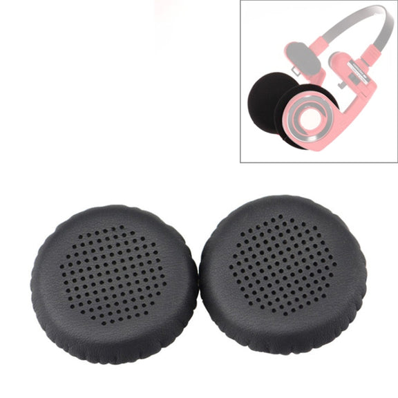 2 PCS For KOSS PP / SP Perforated Ventilation Version Protein Leather Cover Headphone Protective Cover Earmuffs (Black)