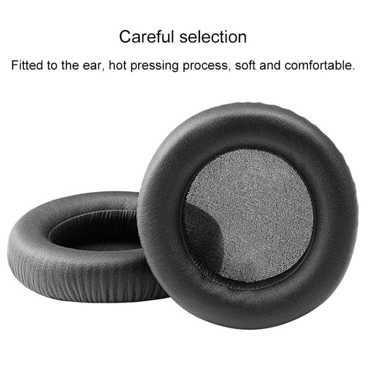 2 PCS For ATH WS550 Imitation Leather + Sponge Headphone Protective Cover Earmuffs (White)