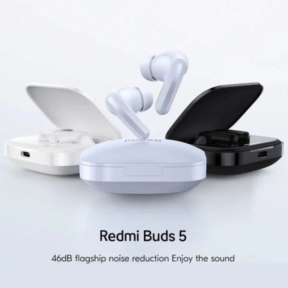 Original Xiaomi Redmi Buds 5 Wireless Bluetooth Earphone (White)