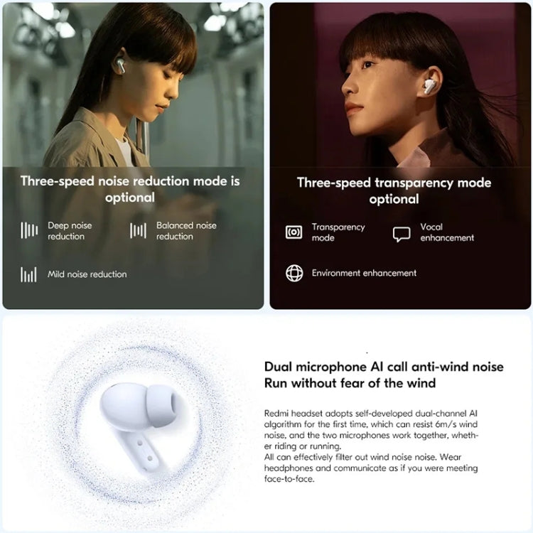 Original Xiaomi Redmi Buds 5 Wireless Bluetooth Earphone (Black)