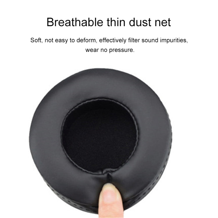 2 PCS For Skullcandy / HESH 2.0 HESH Thickened Earphone Cushion Cover Earmuffs Replacement Earpads with Mesh(Black)