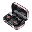 M23 Little Devil Pattern Intelligent Noise Reduction Touch Bluetooth Earphone with Three-screen Battery Display & Mirror Charging Box, Support HD Call & Siri (Pink) - Bluetooth Earphone by PMC TechLife | Online Shopping South Africa | PMC TechLife