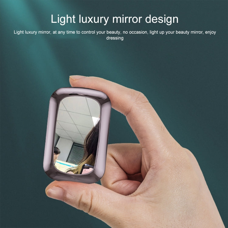 M23 Little Devil Pattern Intelligent Noise Reduction Touch Bluetooth Earphone with Three-screen Battery Display & Mirror Charging Box, Support HD Call & Siri (Red)