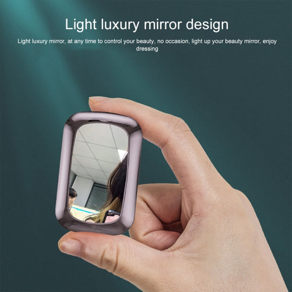 M23 Little Devil Pattern Intelligent Noise Reduction Touch Bluetooth Earphone with Three-screen Battery Display & Mirror Charging Box, Support HD Call & Siri (Red)