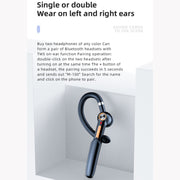 ME-100 TWS Business Rotating Universal True Stereo 5.0 Version Hanging Ear In-Ear Bluetooth Headset(Black)