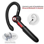ME-100 TWS Business Rotating Universal True Stereo 5.0 Version Hanging Ear In-Ear Bluetooth Headset(Black)