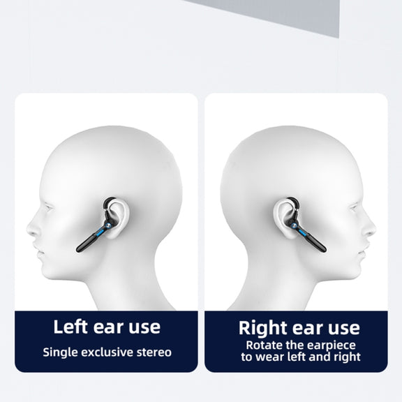 ME-100 TWS Business Rotating Universal True Stereo 5.0 Version Hanging Ear In-Ear Bluetooth Headset(Red + Black)