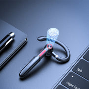 ME-100 TWS Business Rotating Universal True Stereo 5.0 Version Hanging Ear In-Ear Bluetooth Headset(Red + Black)