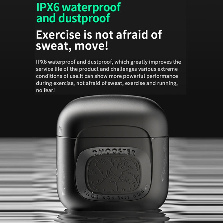 D MOOSTER D02 IPX6 EDC Wireless Bluetooth 5.3 Earphone (Black)