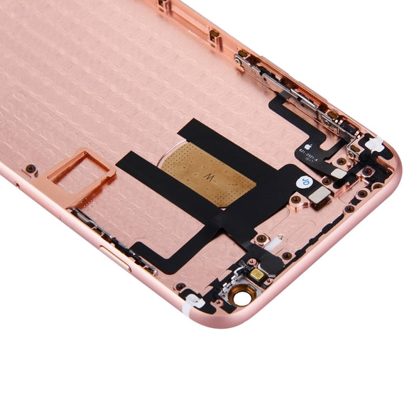 Full Housing Back Cover with Power Button & Volume Button Flex Cable for iPhone 6(Rose Gold)
