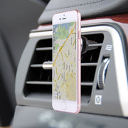 Car Magnetic Air Vent Mount Dock Holder with Quick-snap , For iPhone, Galaxy, Huawei, Xiaomi, LG, HTC and other Smartphones(Grey)