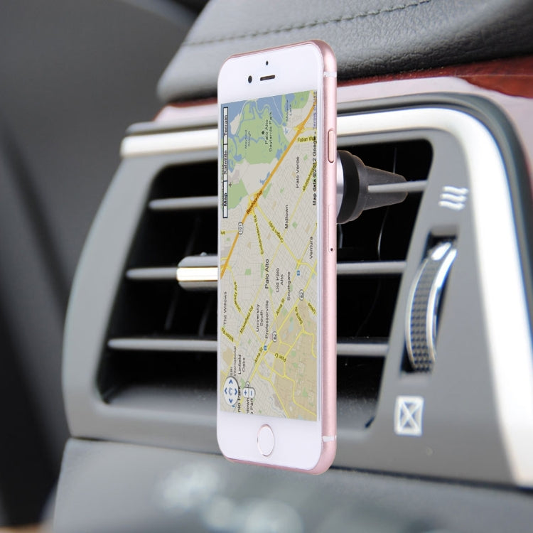 Car Magnetic Air Vent Mount Dock Holder with Quick-snap , For iPhone, Galaxy, Huawei, Xiaomi, LG, HTC and other Smartphones(Grey)