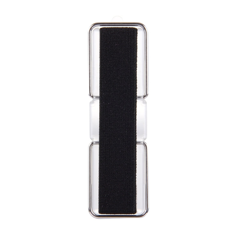 2 in 1 Adjustable Universal Mini Adhesive Holder Stand + Slim Finger Grip, Size: 7.3 x 2.2 x 0.3 cm(Black)
