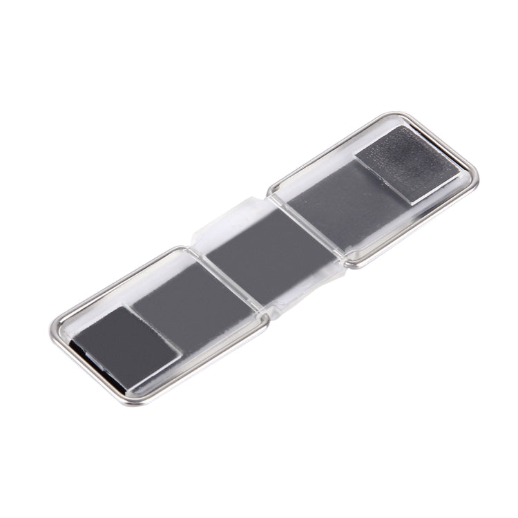 2 in 1 Adjustable Universal Mini Adhesive Holder Stand + Slim Finger Grip, Size: 7.3 x 2.2 x 0.3 cm(Black)