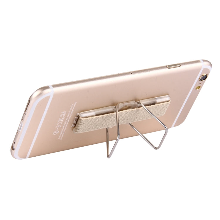 2 in 1 Adjustable Universal Mini Adhesive Holder Stand + Slim Finger Grip, Size: 7.3 x 2.2 x 0.3 cm(Gold)