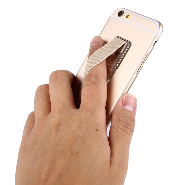 2 in 1 Adjustable Universal Mini Adhesive Holder Stand + Slim Finger Grip, Size: 7.3 x 2.2 x 0.3 cm(Gold)