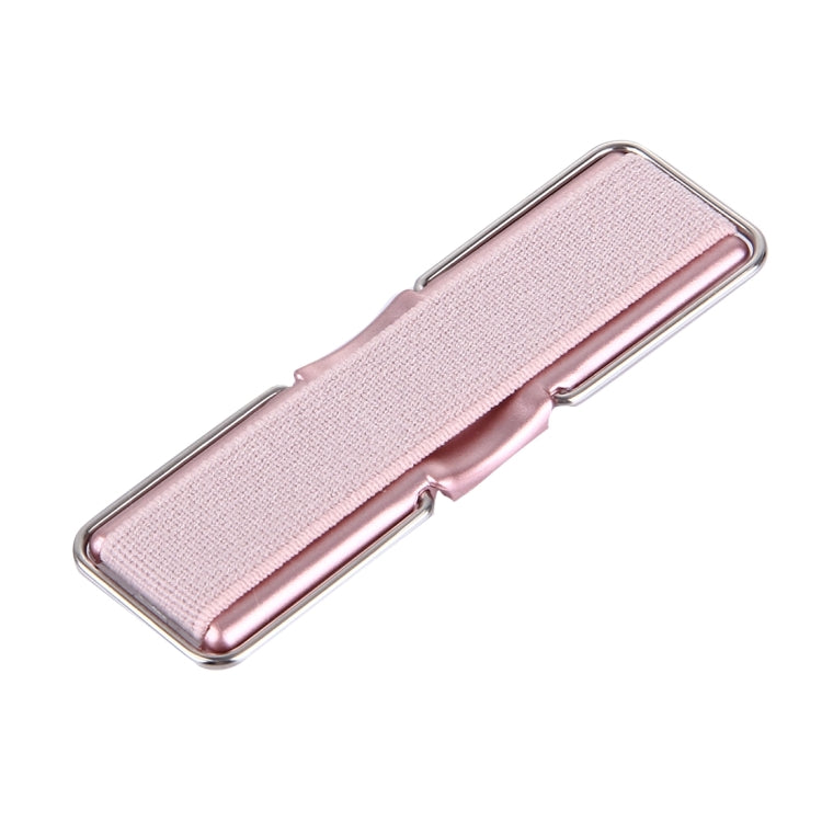 2 in 1 Adjustable Universal Mini Adhesive Holder Stand + Slim Finger Grip, Size: 7.3 x 2.2 x 0.3 cm(Rose Gold)