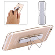 2 in 1 Adjustable Universal Mini Adhesive Holder Stand + Slim Finger Grip, Size: 7.3 x 2.2 x 0.3 cm(Silver) - Ring Holder by PMC TechLife | Online Shopping South Africa | PMC TechLife
