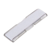2 in 1 Adjustable Universal Mini Adhesive Holder Stand + Slim Finger Grip, Size: 7.3 x 2.2 x 0.3 cm(Silver)