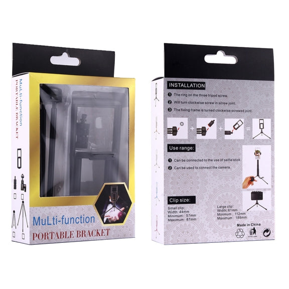 Multi-function Aluminum Alloy Tripod Mount Holder Stand(Black)