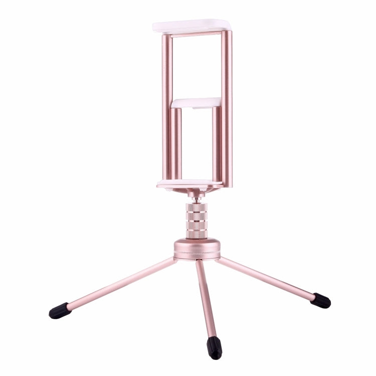 Multi-function Aluminum Alloy Tripod Mount Holder Stand , for iPad, iPhone, Samsung, Lenovo, Sony and other Smartphones & Tablets & Digital Cameras(Rose Gold)