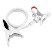 Universal Multifunctional Flexible Long Arm Lazy Bracket Desktop Headboard Bedside Car Phone Holder Stand Tablet Mount(White)