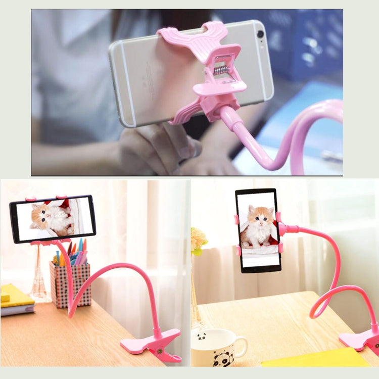 Universal Multifunctional Flexible Long Arm Lazy Bracket Desktop Headboard Bedside Car Phone Holder Stand Tablet Mount(White)