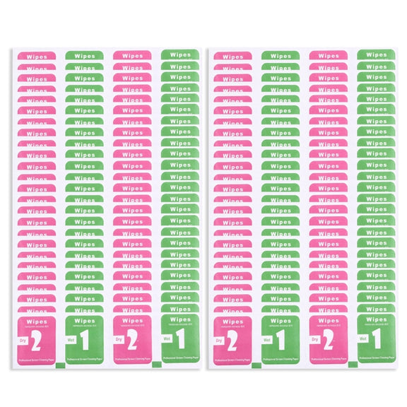 100 PCS Dry-Wet Wipes Screen Protectors Accessories Alcohol for Pad Mobile Phone Watch Screen Cleaning Cloth