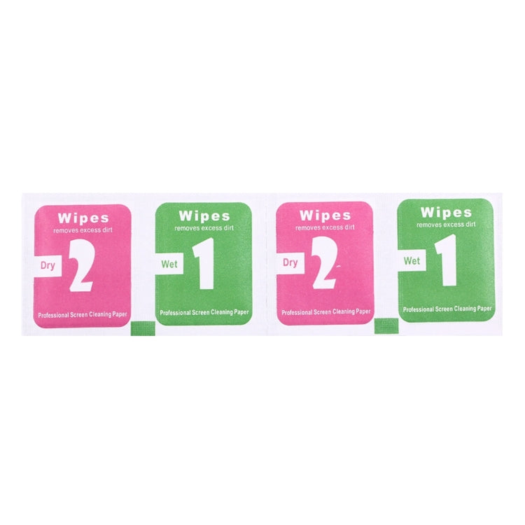 100 PCS Dry-Wet Wipes Screen Protectors Accessories Alcohol for Pad Mobile Phone Watch Screen Cleaning Cloth