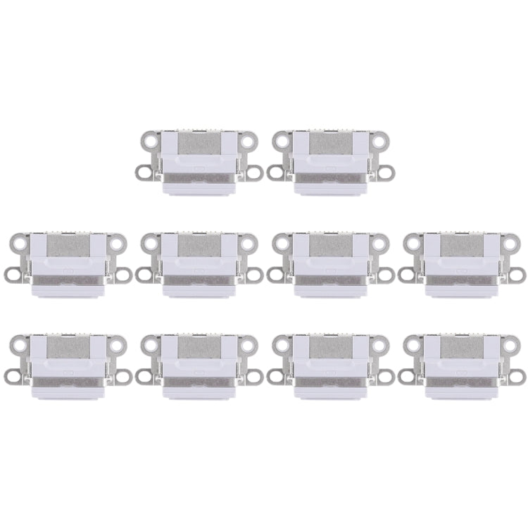 10 PCS Charging Port Connector for iPhone 6 / 6S(Light Grey)