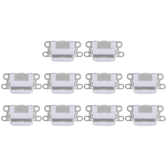 10 PCS Charging Port Connector for iPhone 6 / 6S(Light Grey)