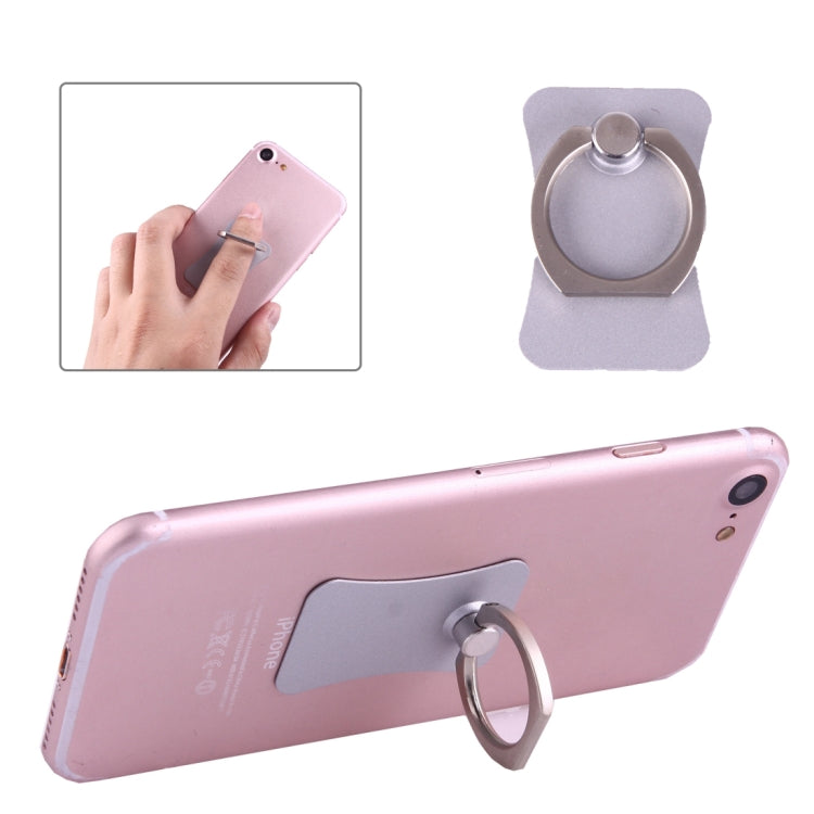 Universal 360 Degree Rotation Ring Phone Holder Stand(Silver)