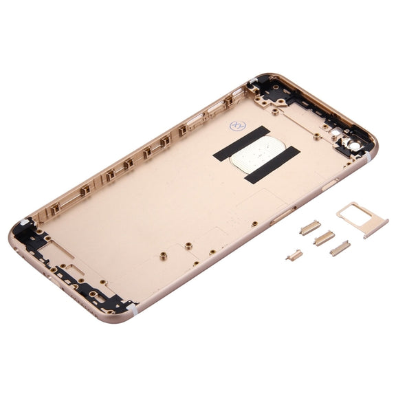 5 in 1 for iPhone 6s Plus (Back Cover + Card Tray + Volume Control Key + Power Button + Mute Switch Vibrator Key) Full Assembly Housing Cover(Gold)