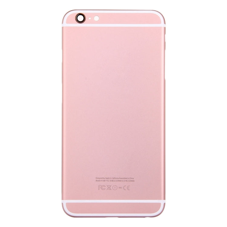 5 in 1 for iPhone 6s Plus (Back Cover + Card Tray + Volume Control Key + Power Button + Mute Switch Vibrator Key) Full Assembly Housing Cover(Rose Gold)