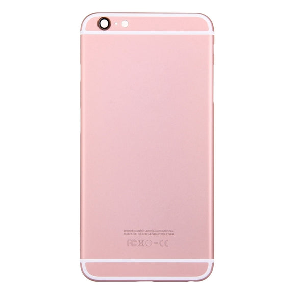 5 in 1 for iPhone 6s Plus (Back Cover + Card Tray + Volume Control Key + Power Button + Mute Switch Vibrator Key) Full Assembly Housing Cover(Rose Gold)