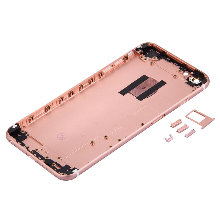 5 in 1 for iPhone 6s Plus (Back Cover + Card Tray + Volume Control Key + Power Button + Mute Switch Vibrator Key) Full Assembly Housing Cover(Rose Gold)