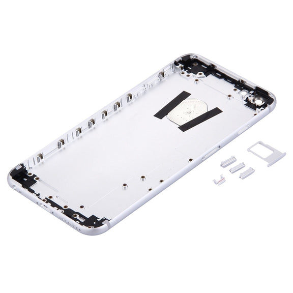 5 in 1 for iPhone 6s Plus (Back Cover + Card Tray + Volume Control Key + Power Button + Mute Switch Vibrator Key) Full Assembly Housing Cover(Silver)