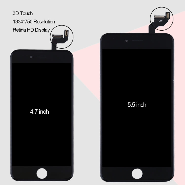 Original LCD Screen for iPhone 6S Plus with Digitizer Full Assembly (White)