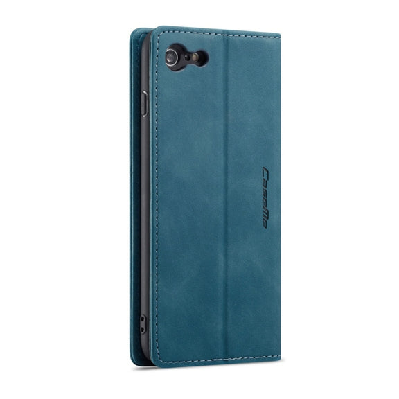 CaseMe-013 Multifunctional Retro Frosted Horizontal Flip Leather Case for iPhone 6 Plus / 6s Plus, with Card Slot & Holder & Wallet(Blue)