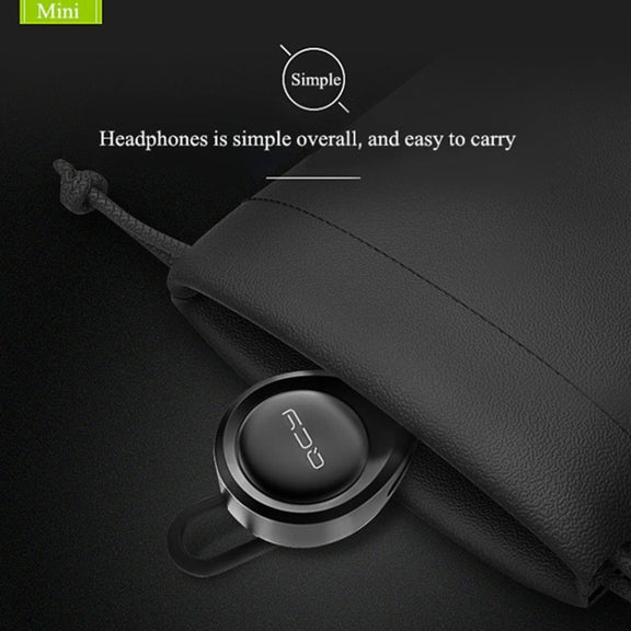 QCY J11 Universal Driving Wireless Bluetooth 4.1 Earphone with Mic for Smart Phones or Other Bluetooth Devices, Effective Bluetooth Distance: 10M(Black)