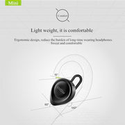 QCY J11 Universal Driving Wireless Bluetooth 4.1 Earphone with Mic for Smart Phones or Other Bluetooth Devices, Effective Bluetooth Distance: 10M(Black)