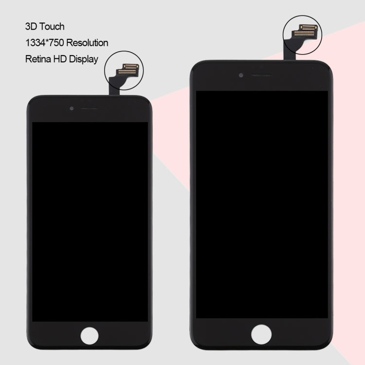 Original LCD Screen for iPhone 6 Plus Digitizer Full Assembly (Black)