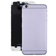 Full Housing Back Cover with Power Button & Volume Button Flex Cable for iPhone 6 Plus(Grey) - iPhone 6/6 Plus Parts by PMC TechLife | Online Shopping South Africa | PMC TechLife